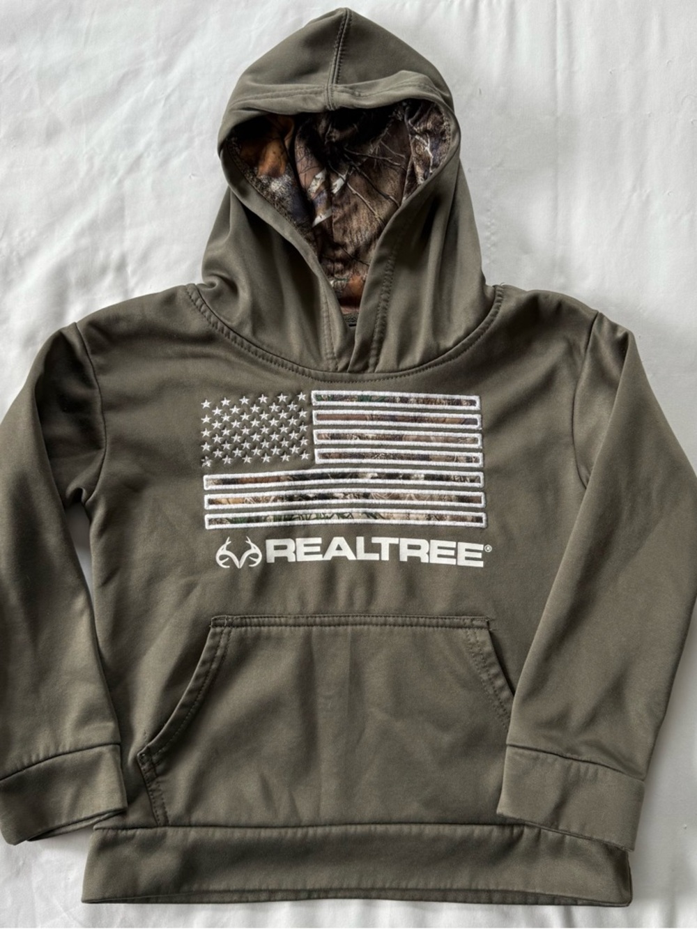 Realtree Olive Green Camo-Lined Hoodie
